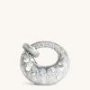 Abacus Metallic Sequin Mini Top Handle Bag - Silver