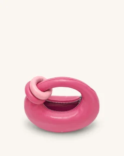 Abacus Top Handle Bag - Rose Red