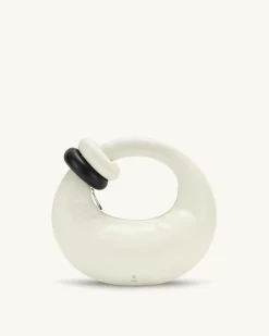 Abacus Top Handle Bag - White