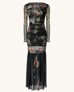Alicia Printed Mesh Dress - Multicolor