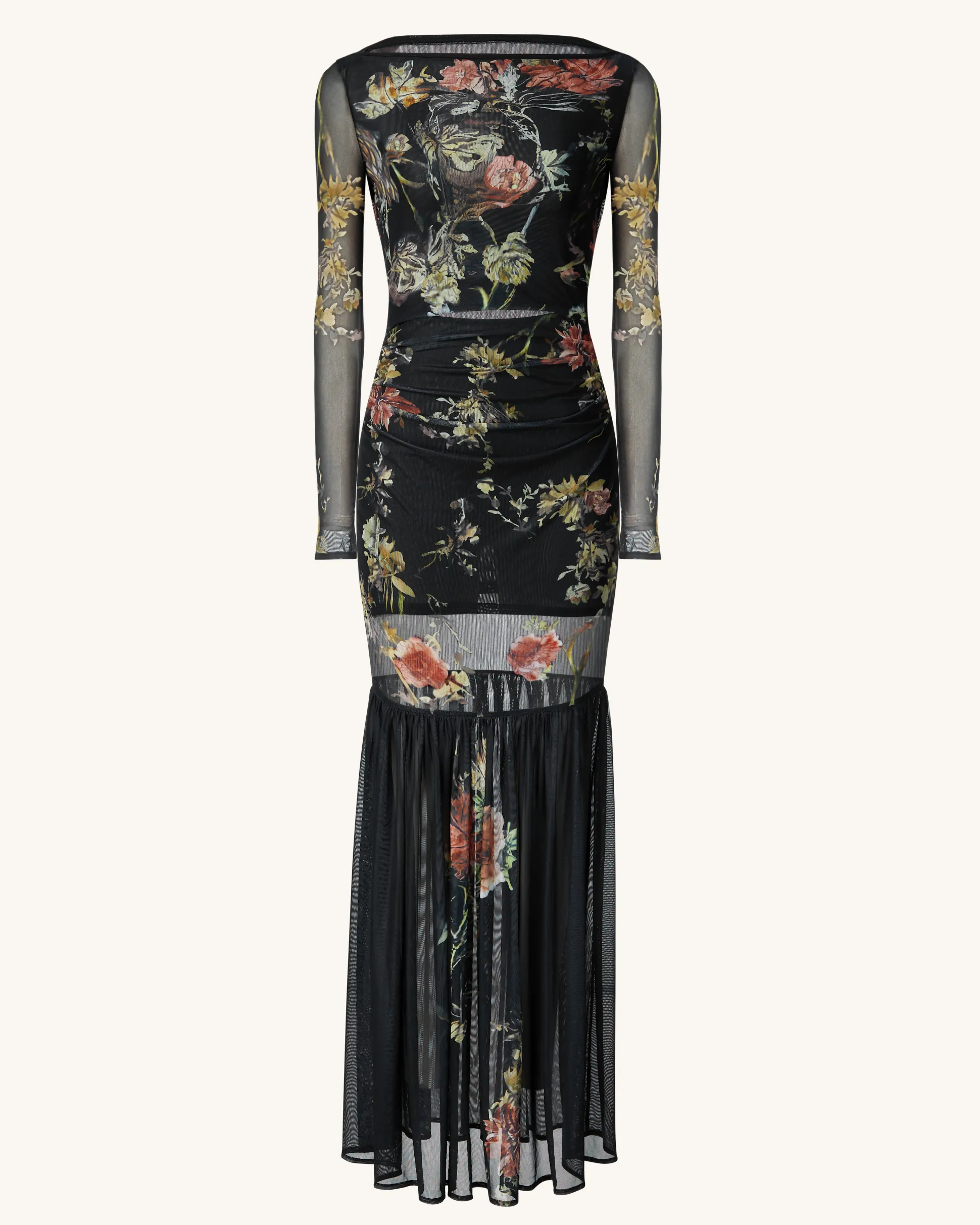 Alicia Printed Mesh Dress - Multicolor