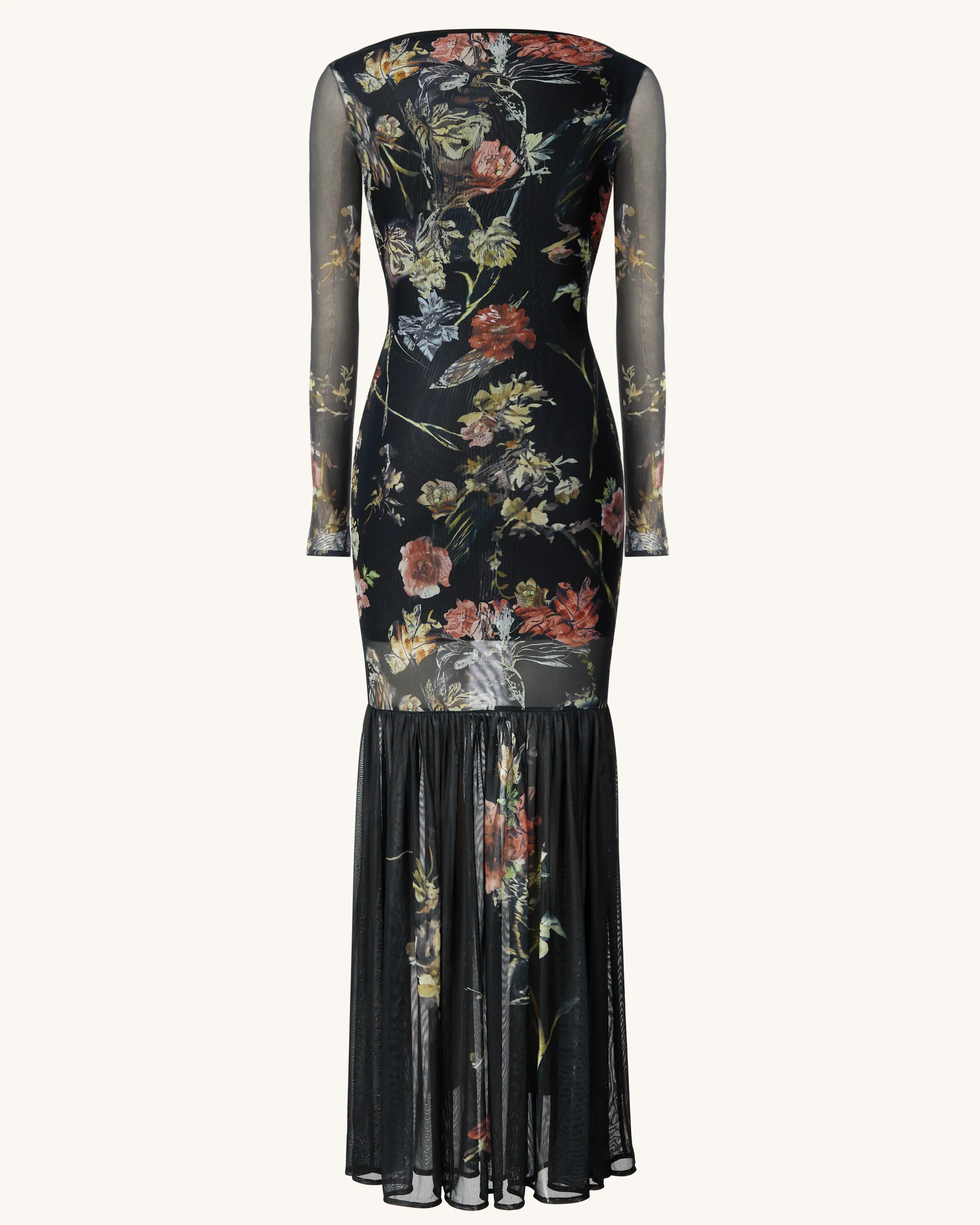 Alicia Printed Mesh Dress - Multicolor