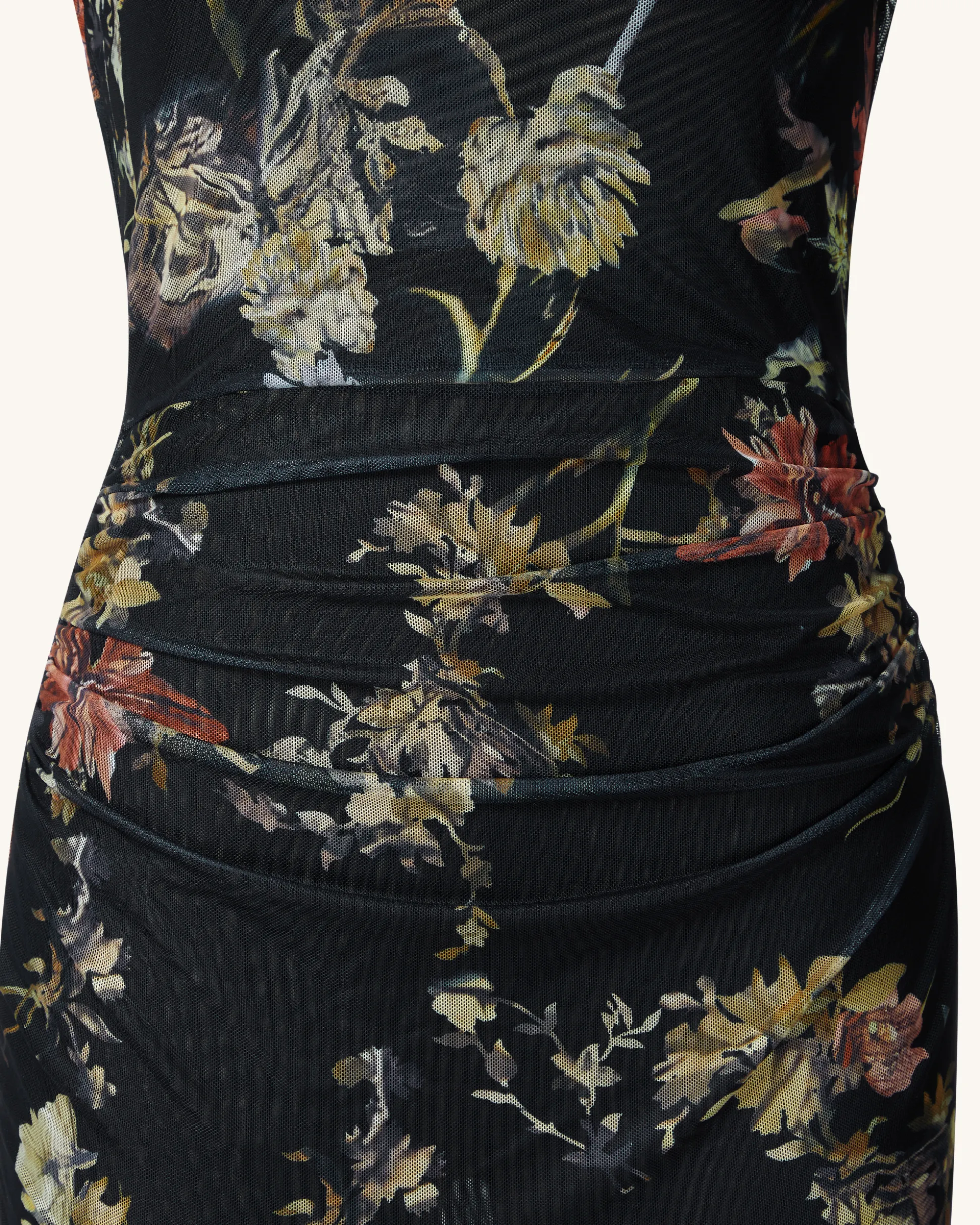 Alicia Printed Mesh Dress - Multicolor