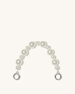 Anna Faux Pearl Chain - Silver