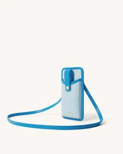 Aylin Canvas Phone Bag - Lake Blue