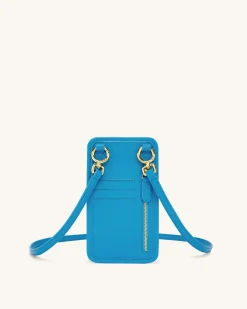 Aylin Canvas Phone Bag - Lake Blue