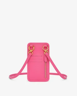 Aylin Canvas Phone Bag - Rose Red