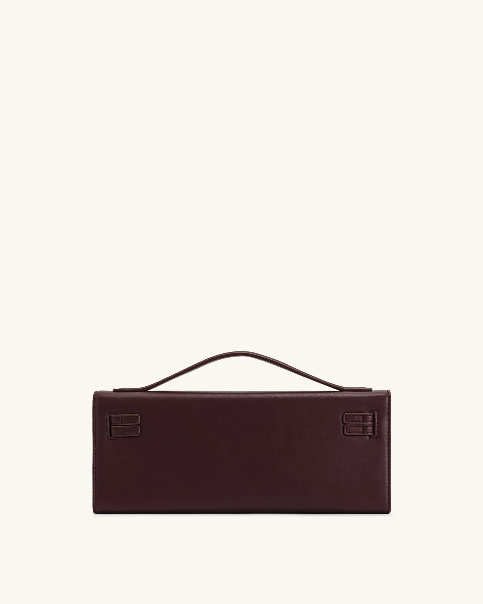 Bria Structured Top Handle Bag - Deep Burgundy