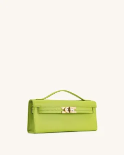 Bria Structured Top Handle Bag - Green
