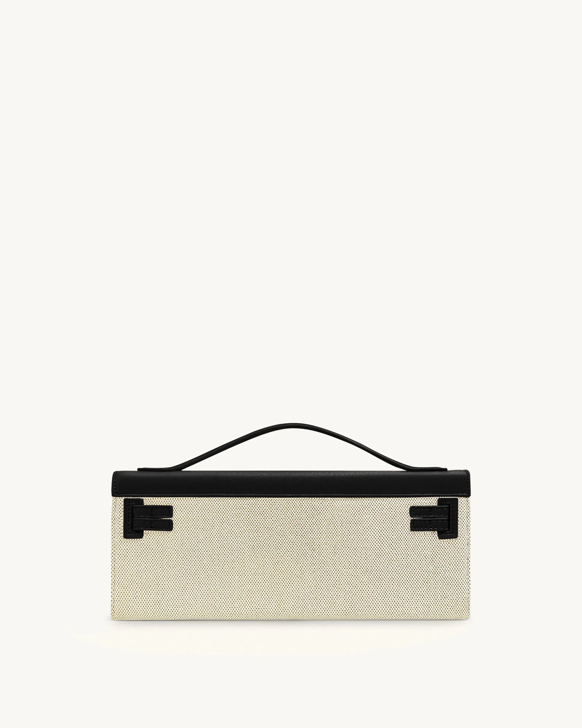 Bria Structured Top Handle Bag - Black Canvas