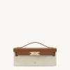 Bria Structured Top Handle Bag - Brown Canvas
