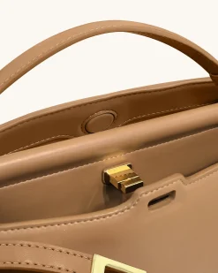 Carmen Top Handle Bag - Brown