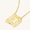 Cosmos Combination Necklace - 18ct Gold Plated & White Zircon