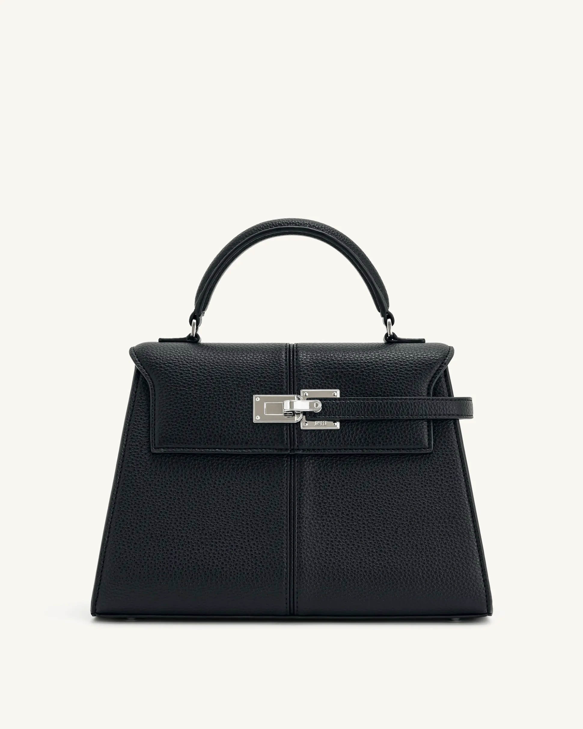 Elise Large Top Handle Bag - Black