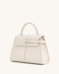 Elise Large Top Handle Bag - White