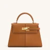 Elise Large Top Handle Bag - Brown