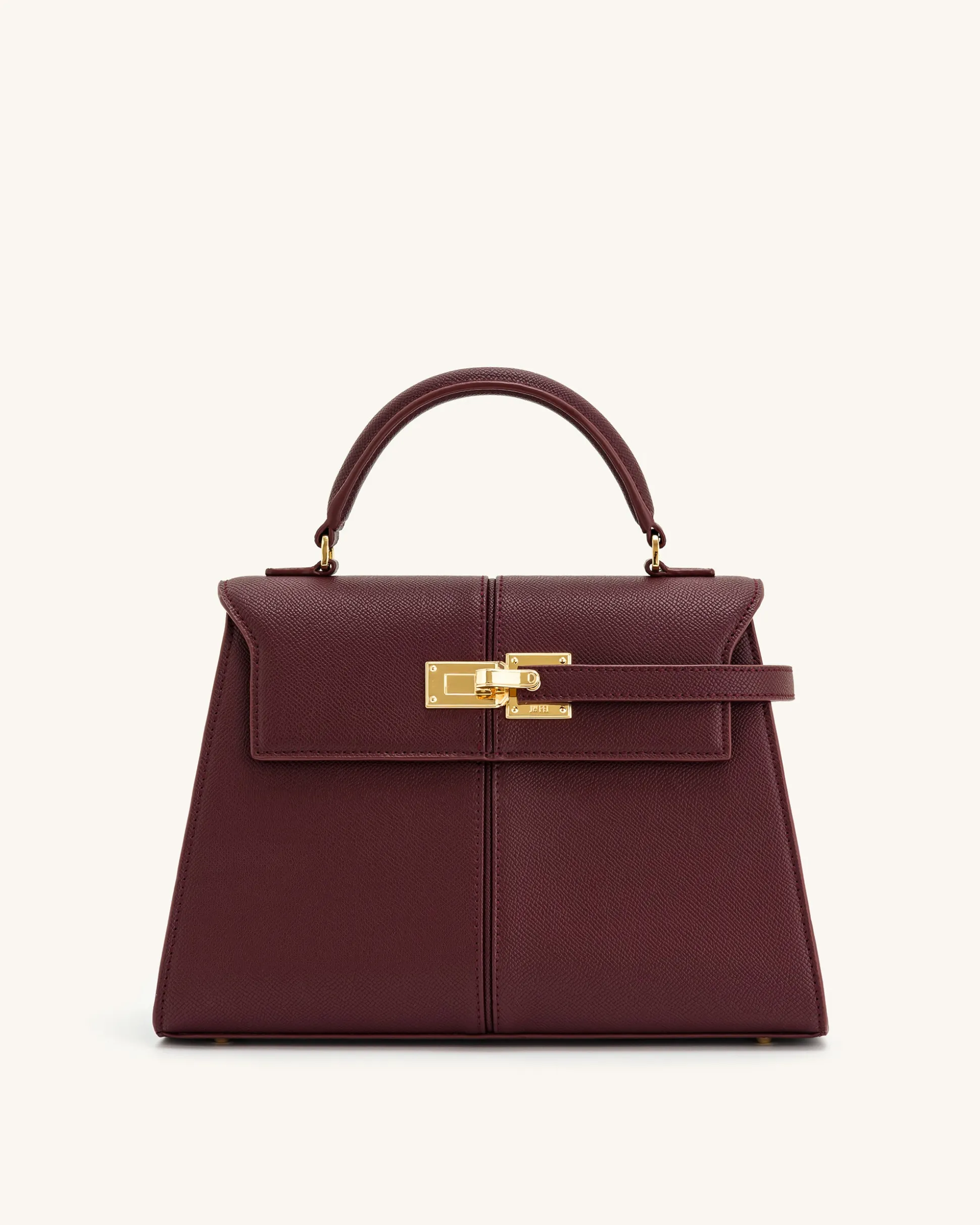 Elise Large Top Handle Bag - Claret