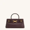 Elora Woven Tote Bag - Deep Burgundy