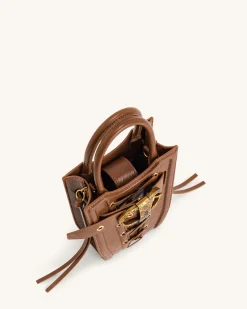 FEI Crushed Straps Phone Bag - Brown
