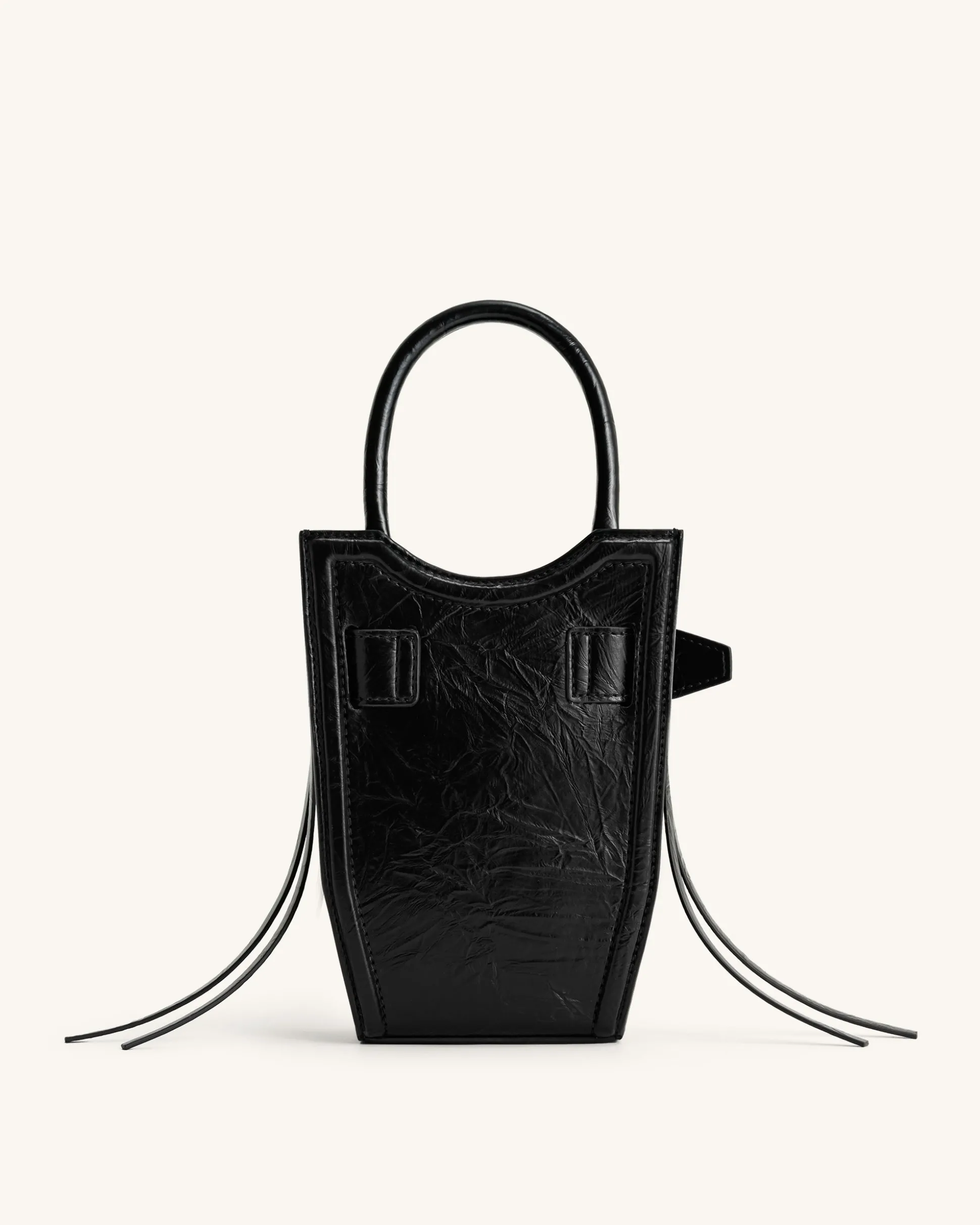 FEI Crushed Straps Phone Bag - Black