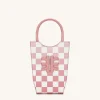 FEI Gradient Checkerboard Phone Bag -Coral Almond