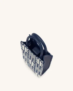 FEI Jacquard Knit Phone Bag - Navy