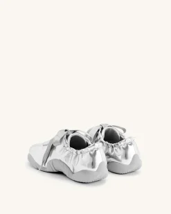 Flavia Ballerina Sneakers - Silver