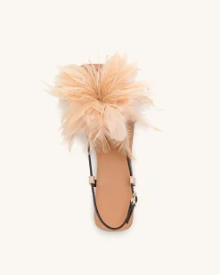 Fluffy Flats Sandals-Brown