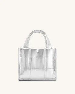 Freya Mini Tote Bag - Silver