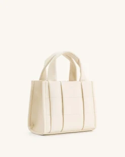 Freya Mini Tote Bag - White