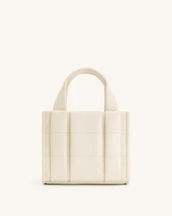 Freya Mini Tote Bag - White
