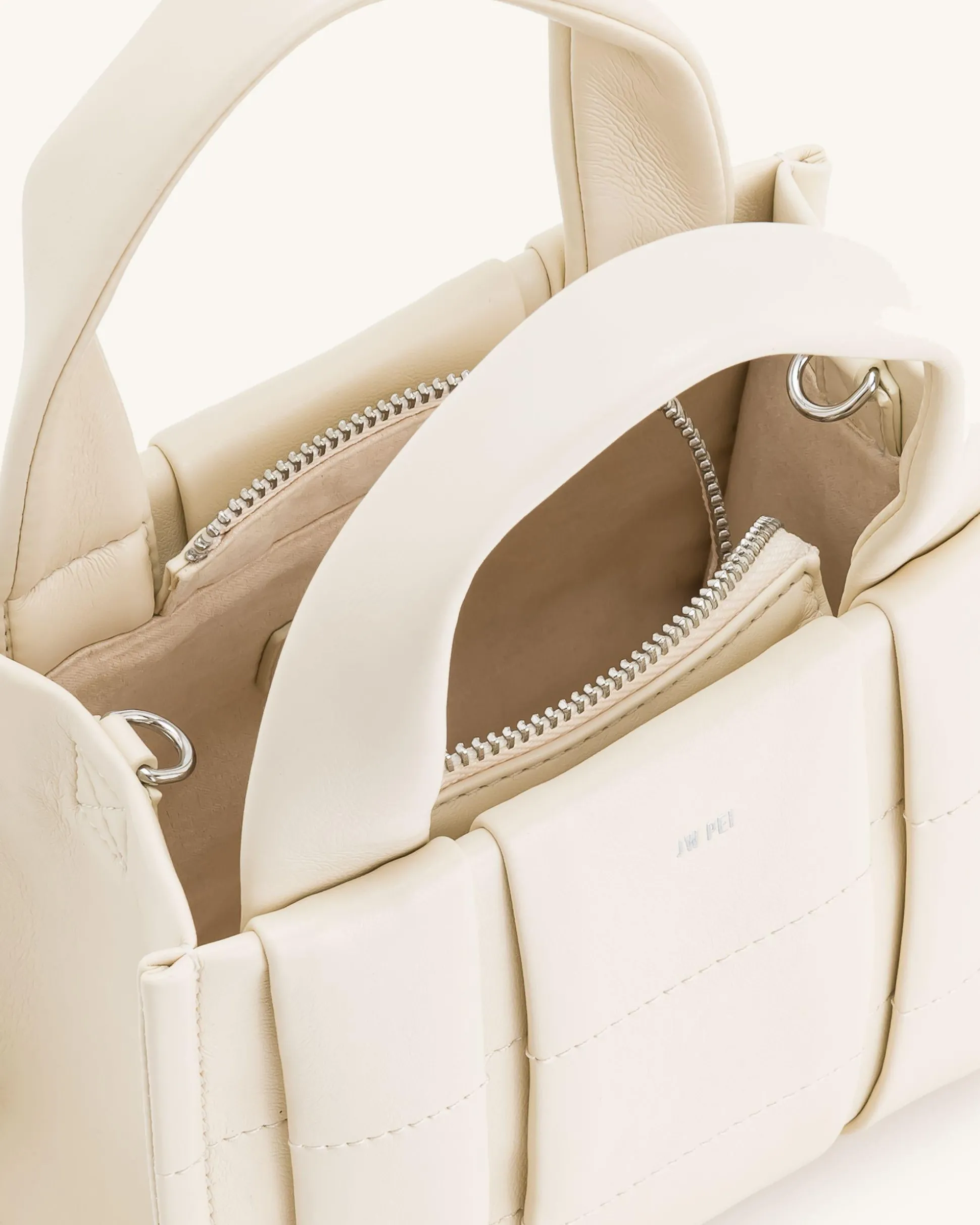 Freya Mini Tote Bag - White