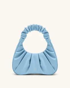 Gabbi Ruched Hobo Handbag -Ice