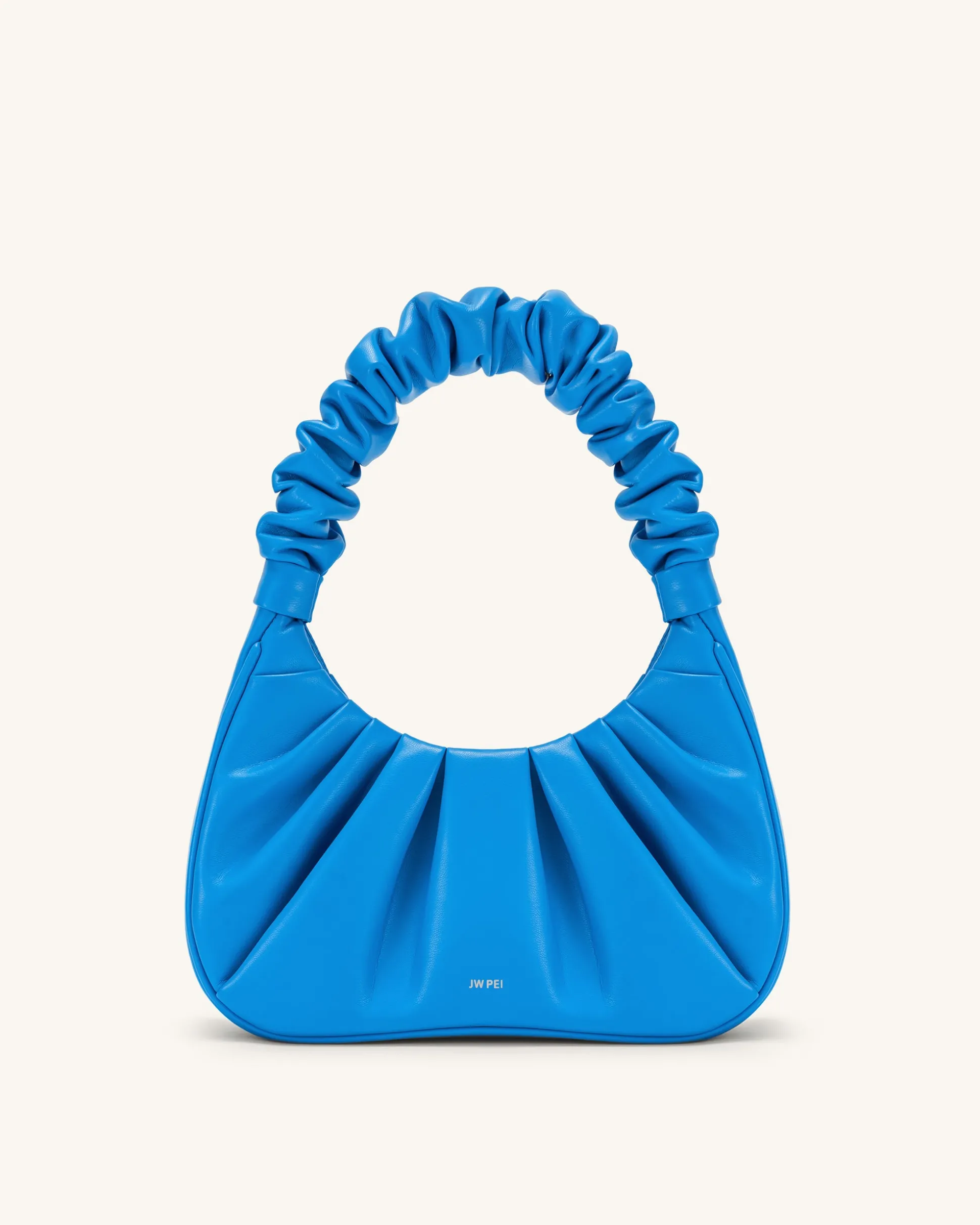 Gabbi Ruched Hobo Handbag - Lake Blue