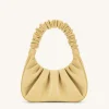 Gabbi Ruched Hobo Handbag - Butter