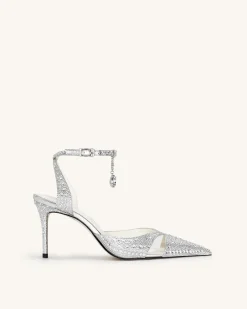 Haidi Artificial Crystal Pumps - Silver