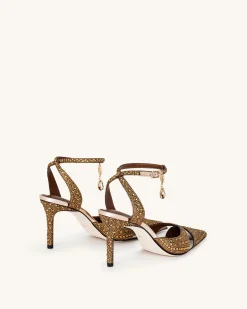 Haidi Artificial Crystal Pumps - Brown
