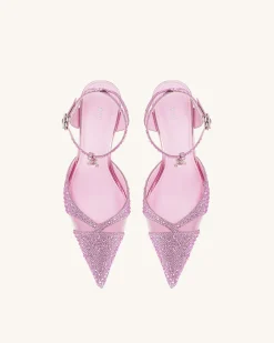 Haidi Artificial Crystal Pumps - Pink