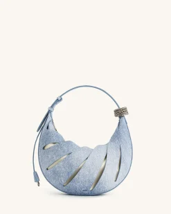 Jana Hollow Out Shoulder Bag - Blue