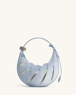 Jana Hollow Out Shoulder Bag - Blue
