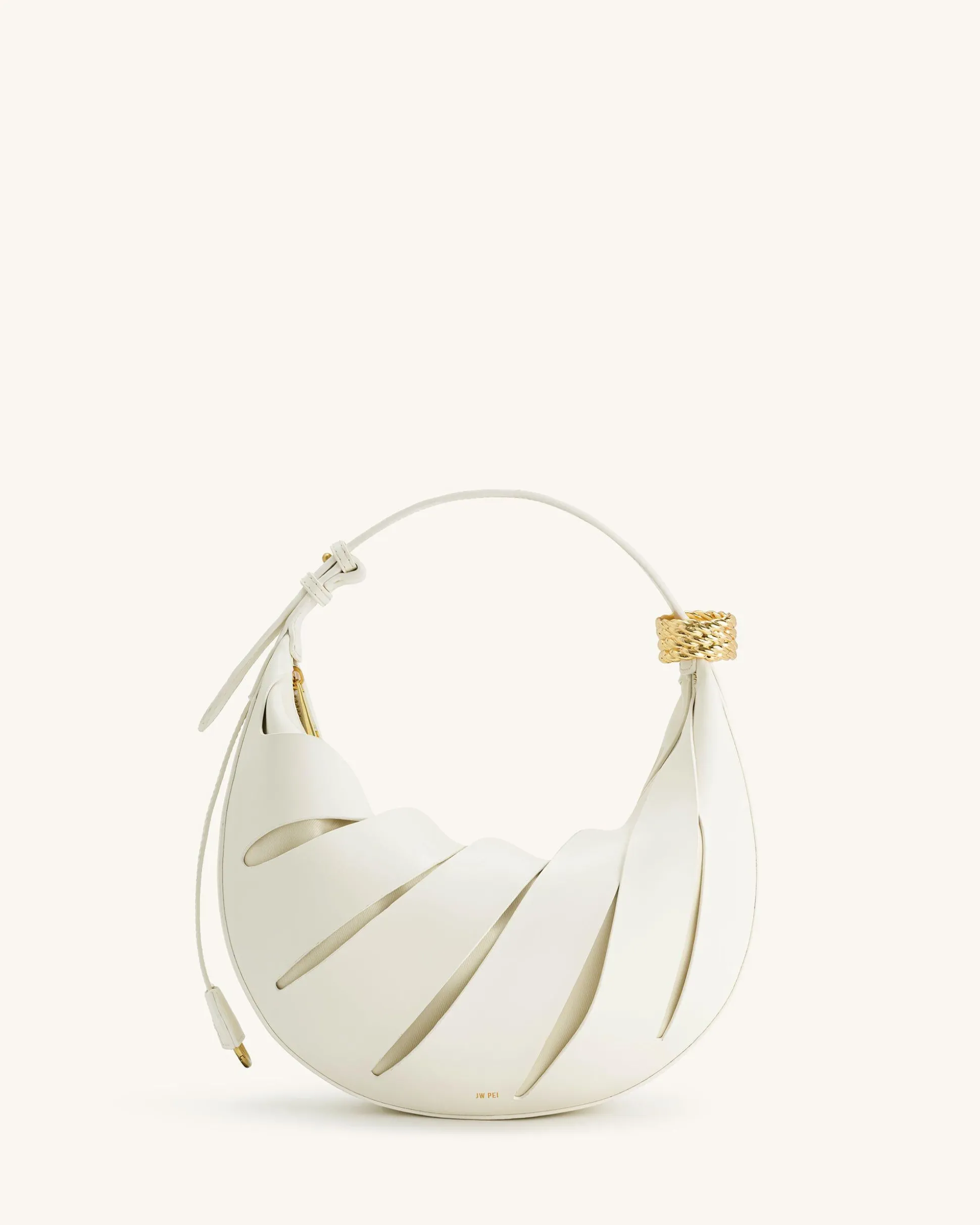 Jana Hollow Out Shoulder Bag - White