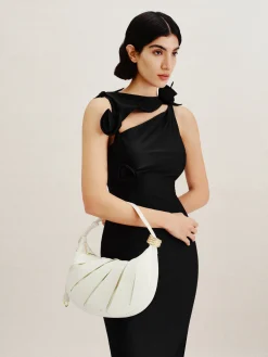 Jana Hollow Out Shoulder Bag - White