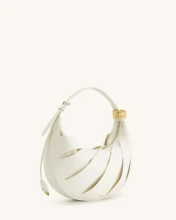Jana Hollow Out Shoulder Bag - White