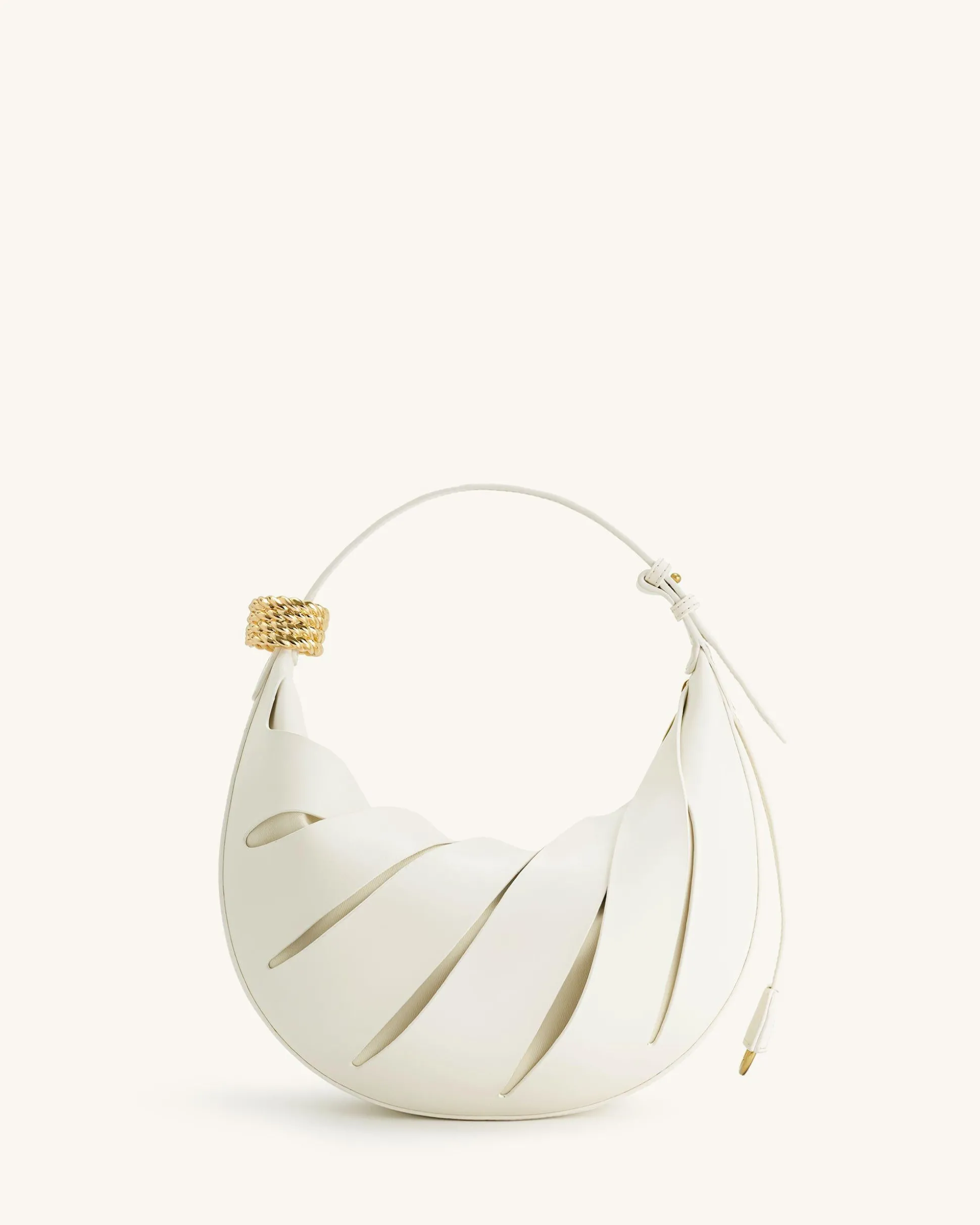 Jana Hollow Out Shoulder Bag - White