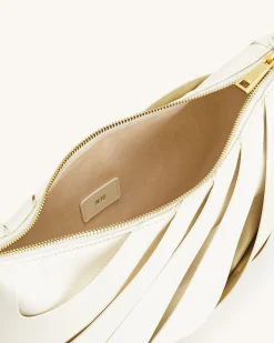Jana Hollow Out Shoulder Bag - White