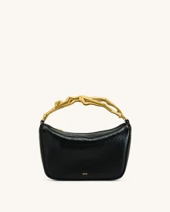 Jenny Human-shaped Handle Handbag - Black