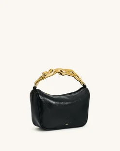 Jenny Human-shaped Handle Handbag - Black