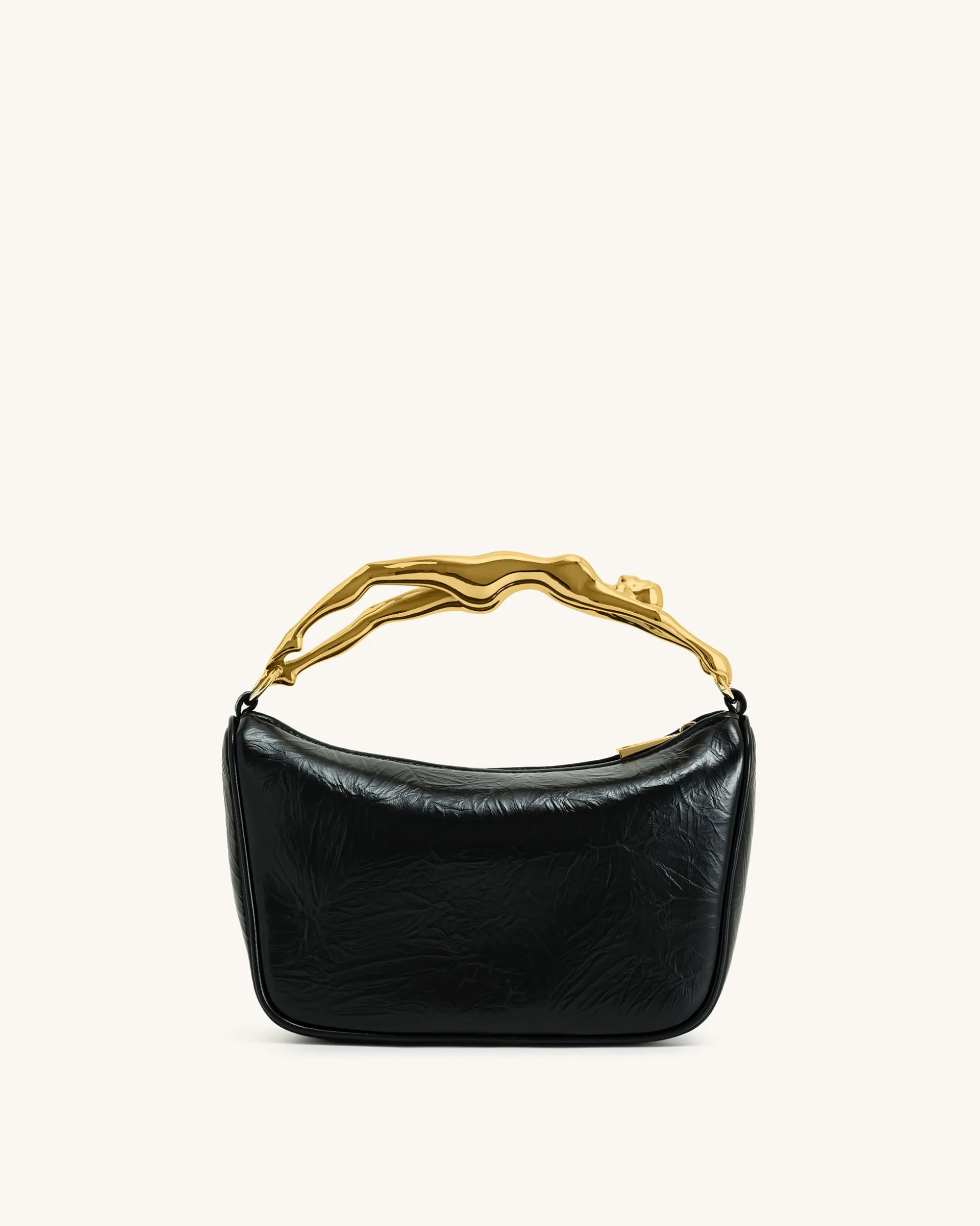 Jenny Human-shaped Handle Handbag - Black