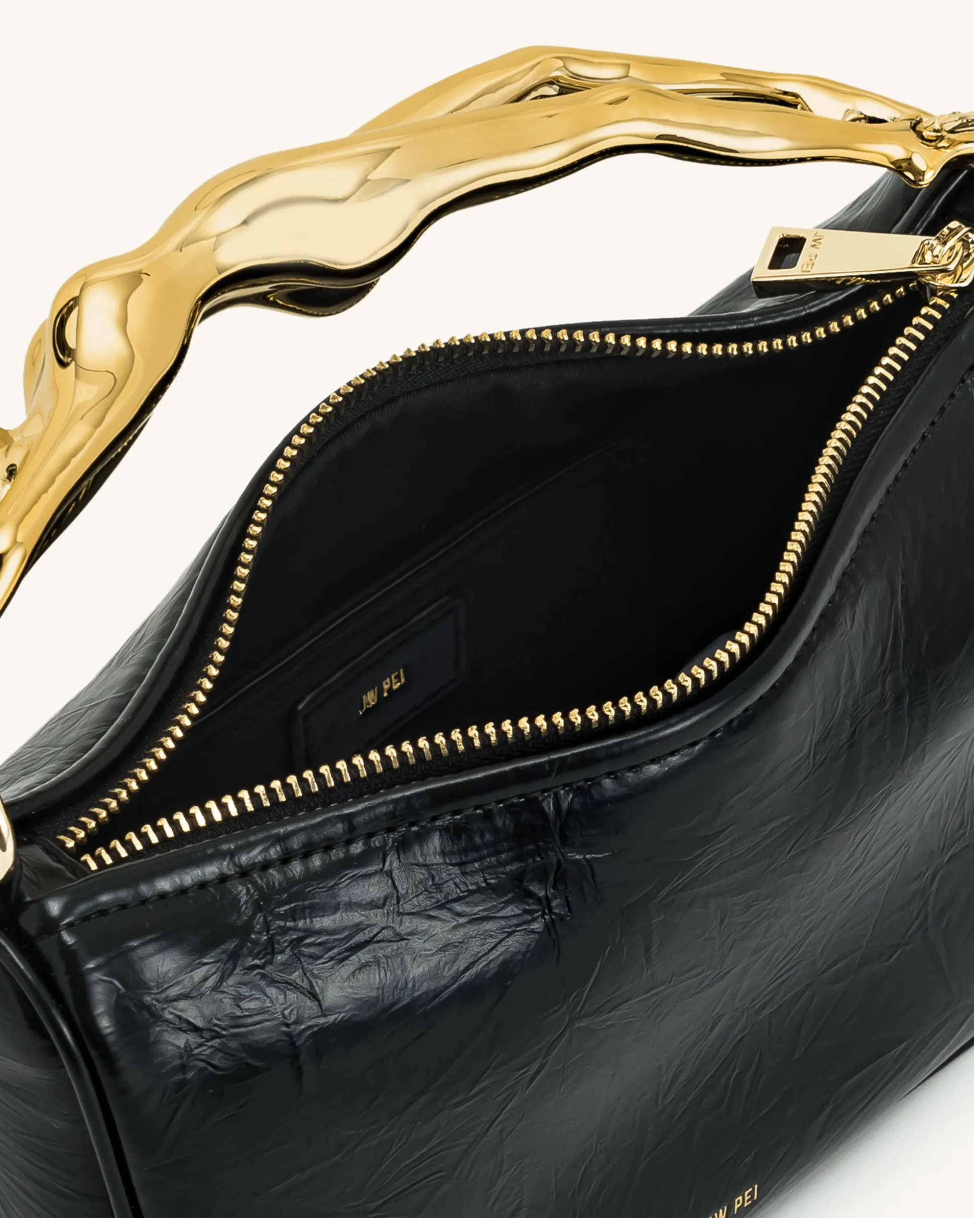 Jenny Human-shaped Handle Handbag - Black