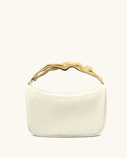 Jenny Human-shaped Handle Handbag - White